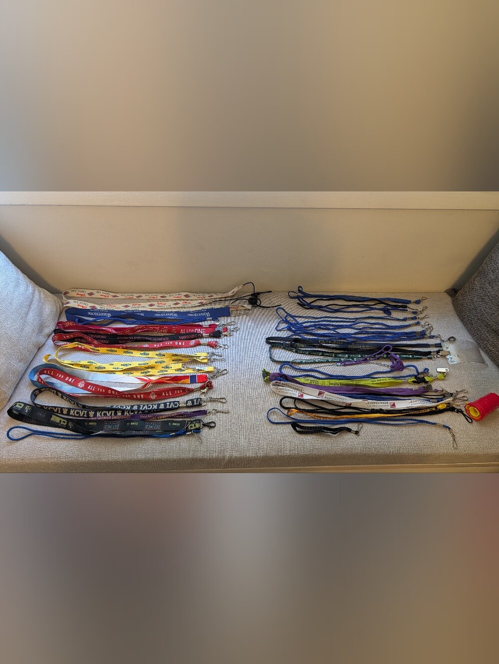 Assorted Lanyards (40 Total) - Various Designs and Sizes